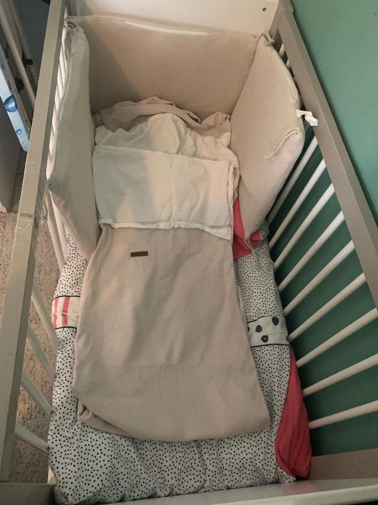 Babybed, Kinderen en Baby's, Ophalen, Gebruikt, 70 tot 85 cm, 140 tot 160 cm