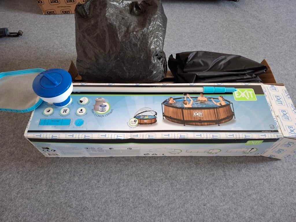 Zwembad 3 meter, Ophalen, Minder dan 80 cm, Rond, 300 cm of meer