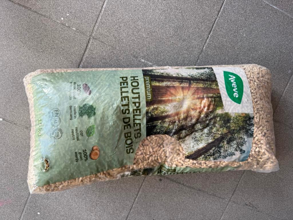 Nieuw Zak houtpellets aveve, Ophalen