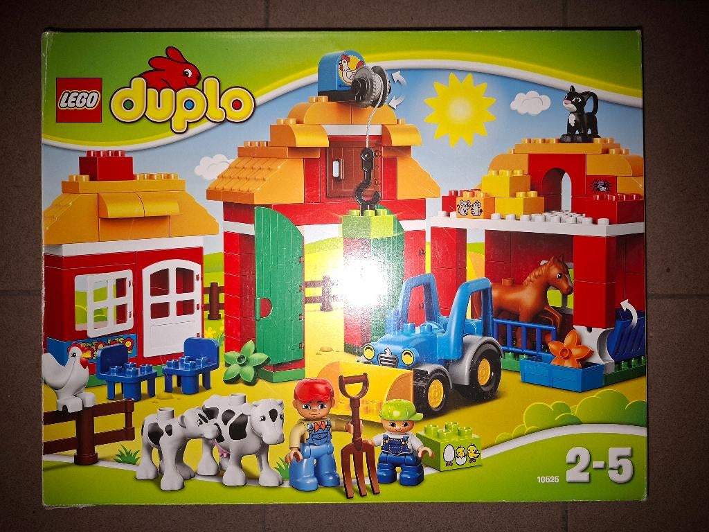 DUPLO grote boerderij 10525, Instructions incluses, Overige thema's, Lego, Ensemble complet