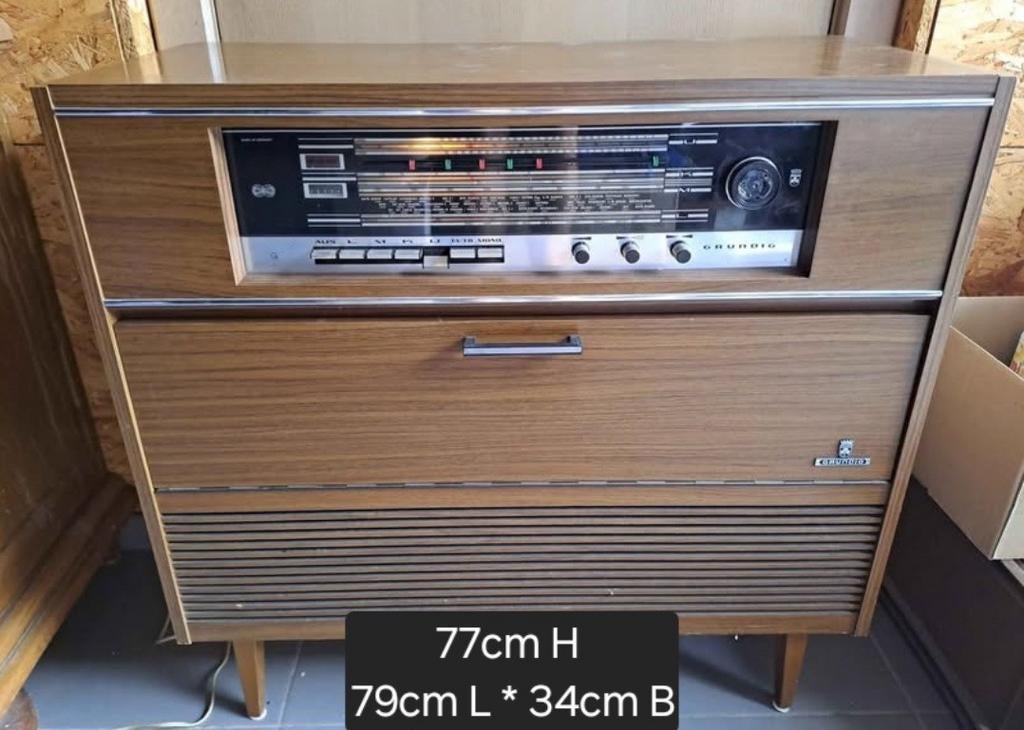 Grundig Stereo Konzertschrank, Antiek en Kunst, Antiek | Tv's en Audio, Ophalen