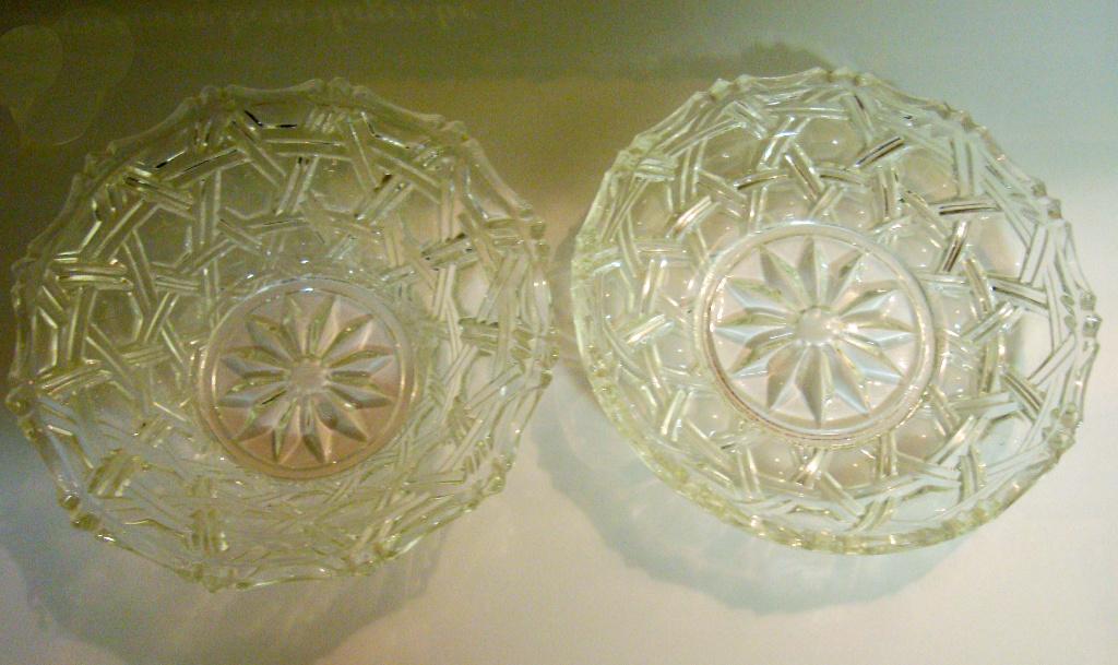 Nieuw glazen schoteltje met schaaltje - perfecte staat, Nieuw, Ophalen of Verzenden, Effen, Glas