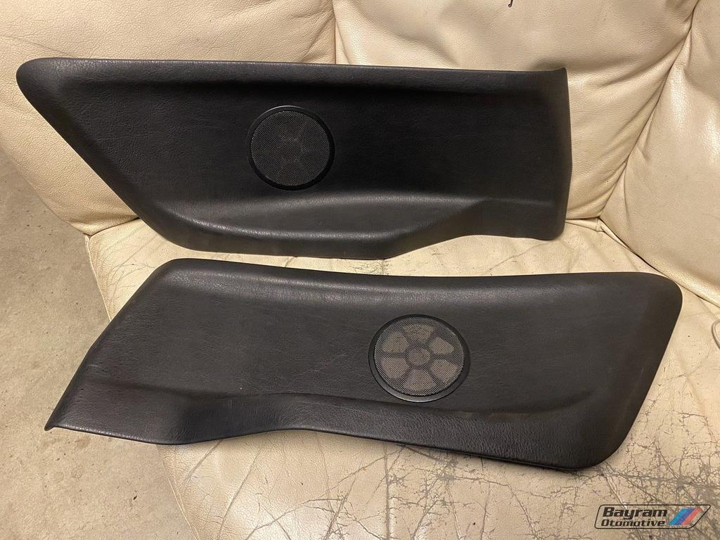Bmw E36 cabrio deurpanelen achter inleg delen zwart leder m, Autos : Pièces & Accessoires, Habitacle & Garnissage, BMW, Utilisé