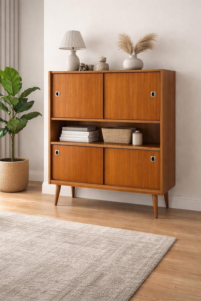 Meuble de bar buffet vintage, Enlèvement, Teck