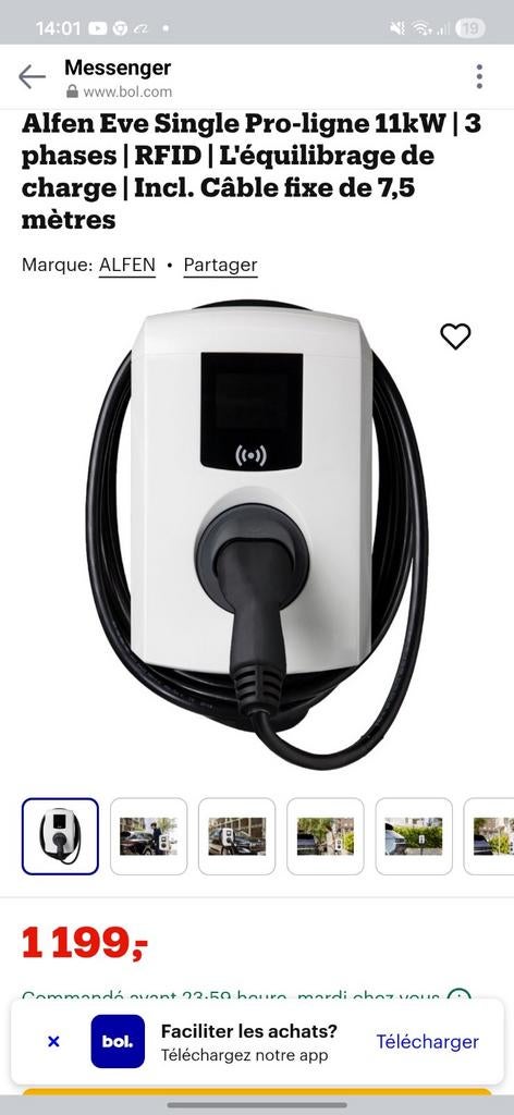 Borne électrique, Ophalen