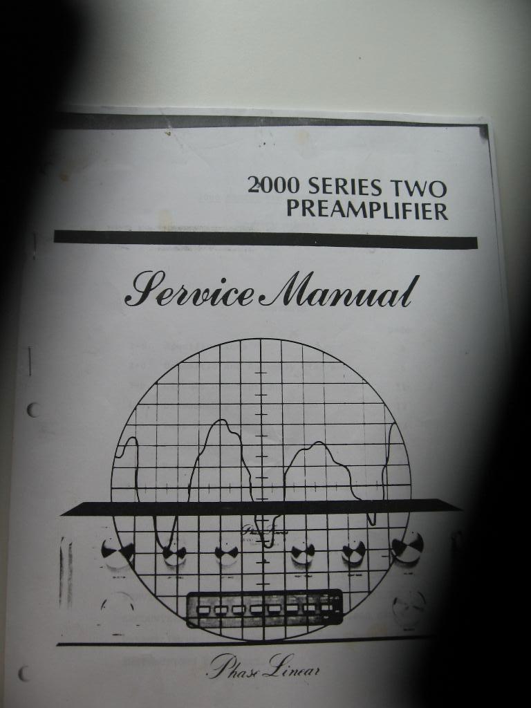 PHASE LINEAR 2000  SERVICE MANUAL COPIE, TV, Hi-fi & Vidéo, Enlèvement ou Envoi, Utilisé