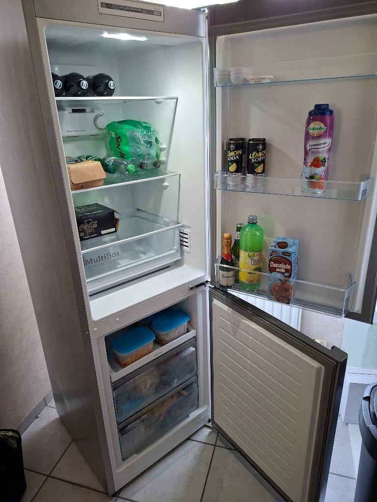 frigo+ diepvries van bosch, Ophalen, Gebruikt, Grijs, Overige materialen