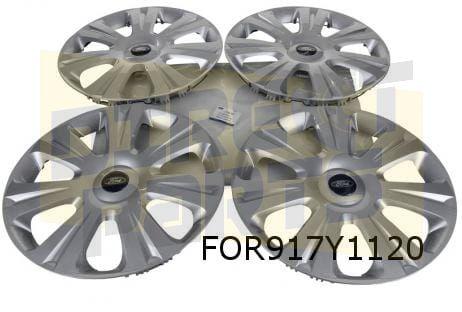 Ford Wieldoppen set 16'' zilver (set 4 stuks) (design L) Ori, Auto diversen, Wieldoppen, -, Verzenden, -, Nieuw