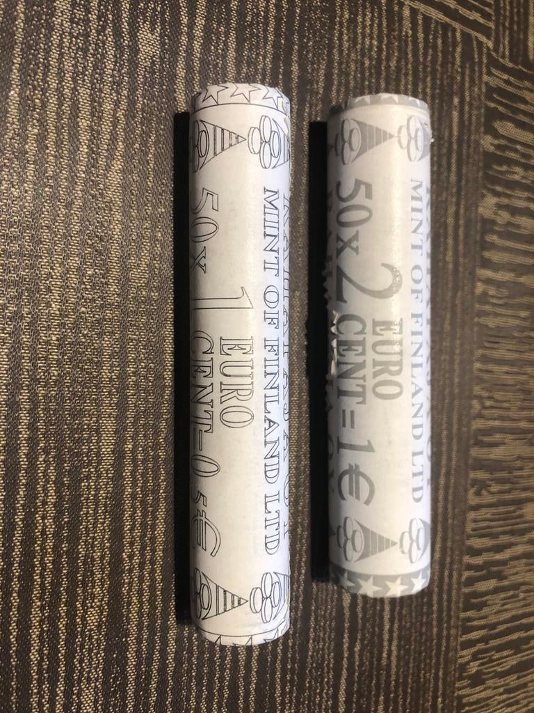 Eurocent rollen Finland van het jaar 2000, Ophalen of Verzenden