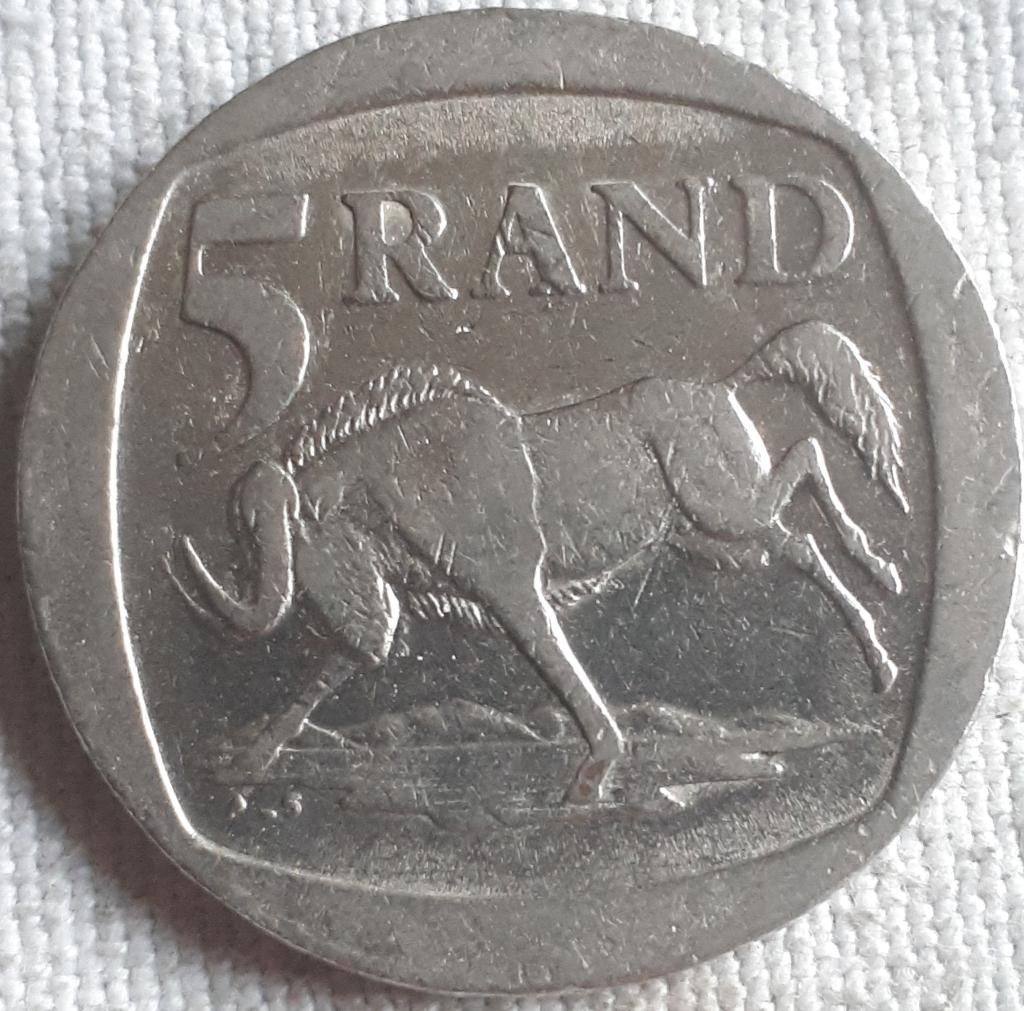 ZUID AFRICA : 5 RAND 1995 KM 145 UNC, Postzegels en Munten, Munten | Afrika, Ophalen of Verzenden, Zuid-Afrika, Losse munt