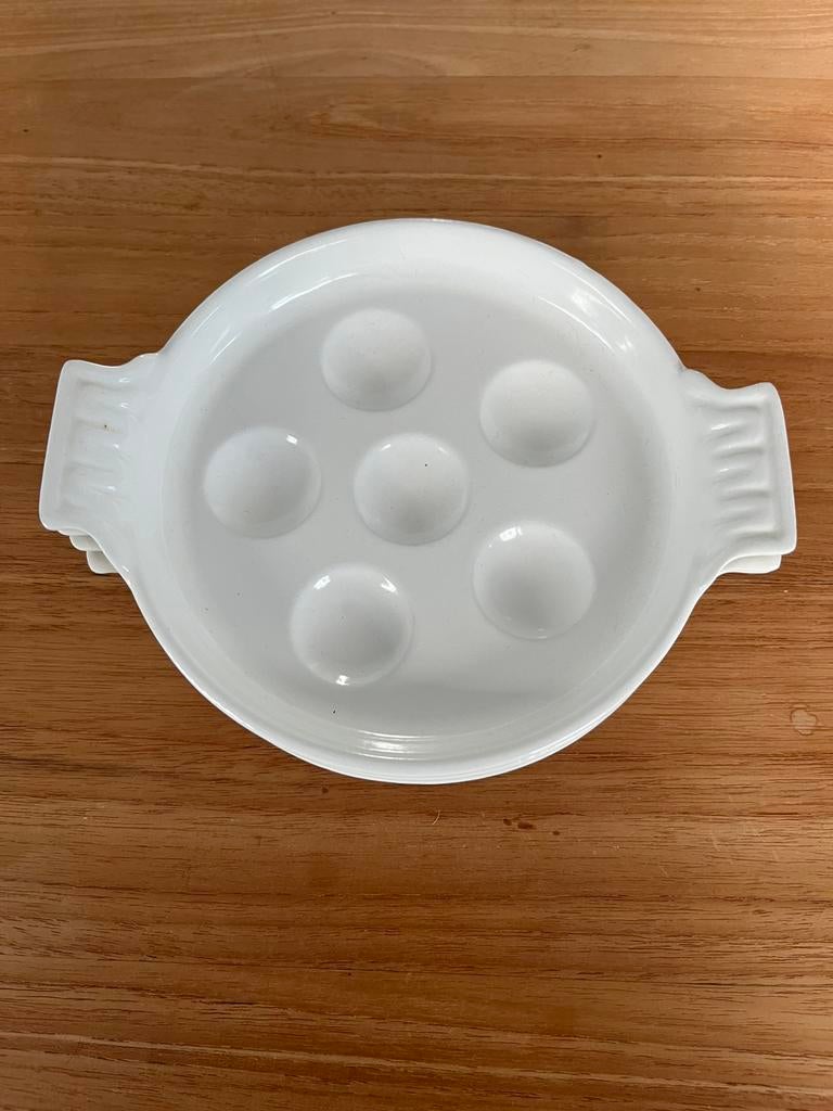 4 Plats à escargots en fonte emaillee LE CREUSET, Enlèvement ou Envoi, Fonte