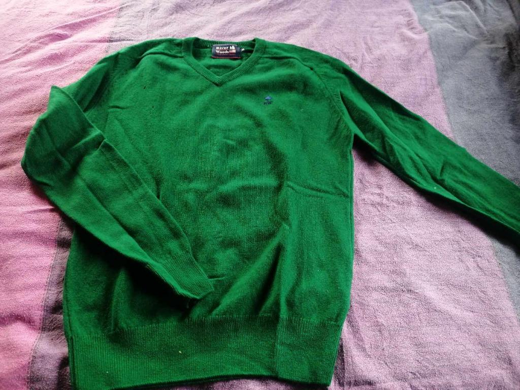 TRUI GROEN MERK RIVER WOODS – MAAT 14  JAAR, Kinderen en Baby's, Kinderkleding | Maat 164, Gebruikt, River Woods, Trui of Vest