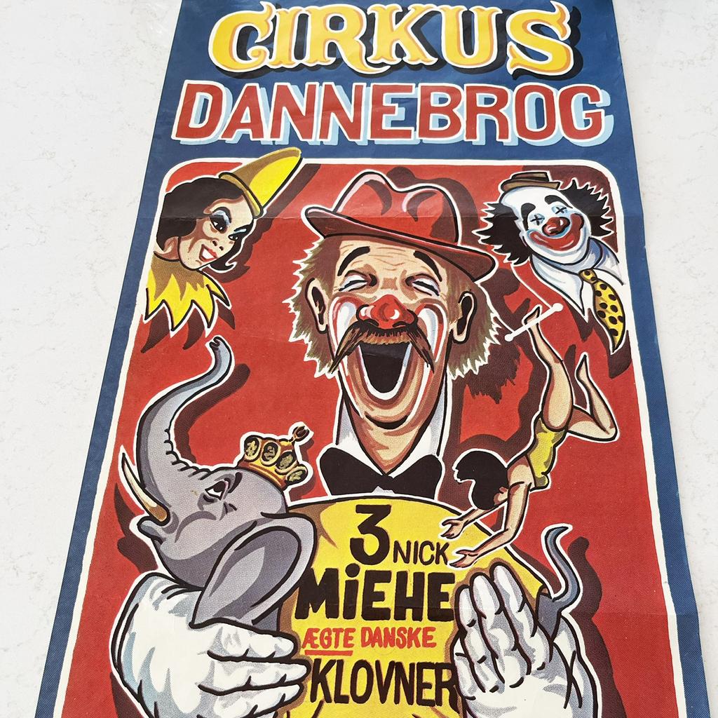 Poster Cirkus Dannebrog, Verzamelen, Posters, Ophalen of Verzenden, Zo goed als nieuw, A1 t/m A3, Rechthoekig Staand