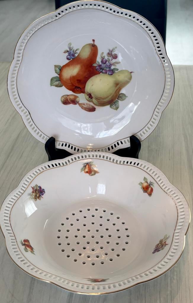 Plat + égouttoir à fruits Shumann Arzberg, Antiquités & Art, Enlèvement