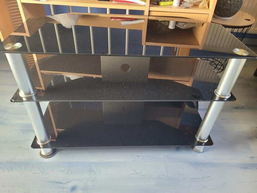 TV-standaard, Ophalen, Gebruikt, Glas