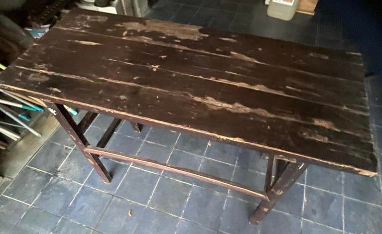 Authentieke tafel, Ophalen, Gebruikt