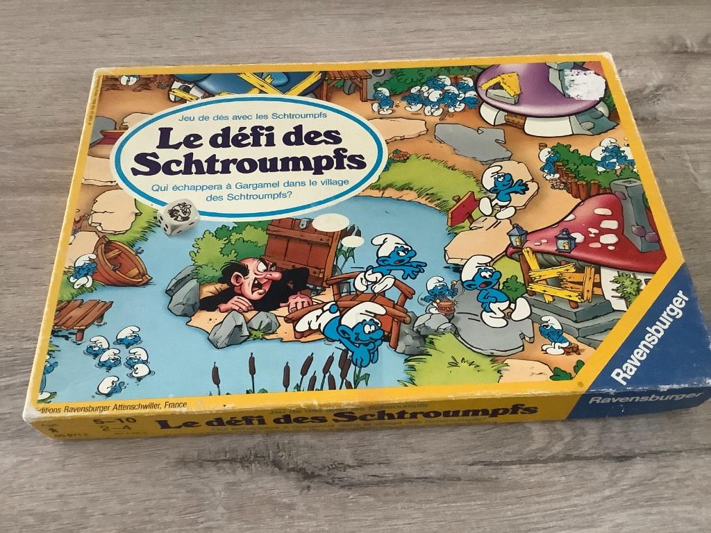 De Smurfen gezelschapspel: Le defi des Stroumpfs (1983), Ophalen of Verzenden, Gebruikt, Overige typen