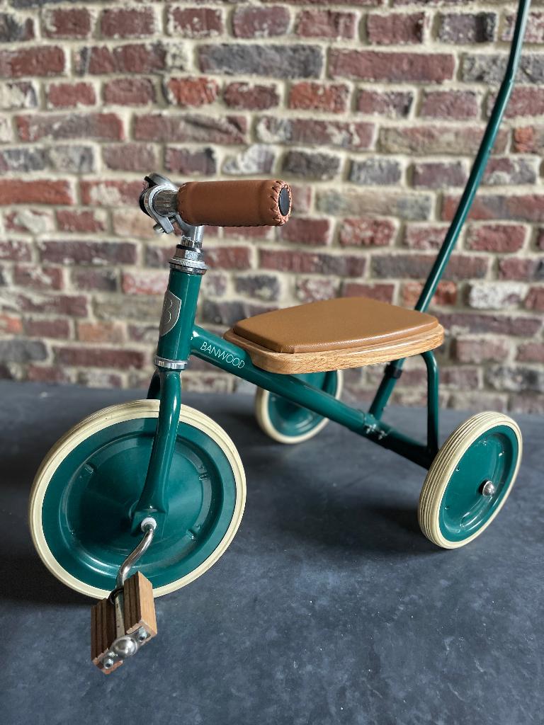 Banwood driewieler met duwstang, Ophalen, Zo goed als nieuw, Banwood, Duwstang