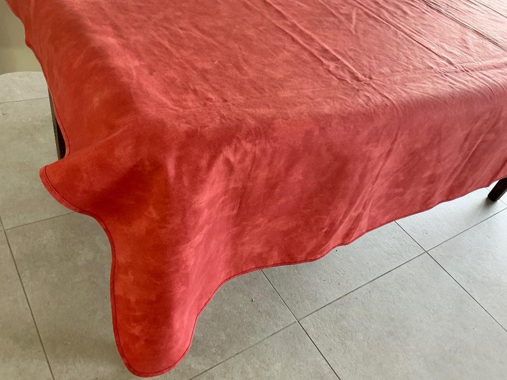 Tafelkleed afwasbaar - linnen look - 100 % katoen, Ophalen of Verzenden, Zo goed als nieuw, Rechthoek, Binnen