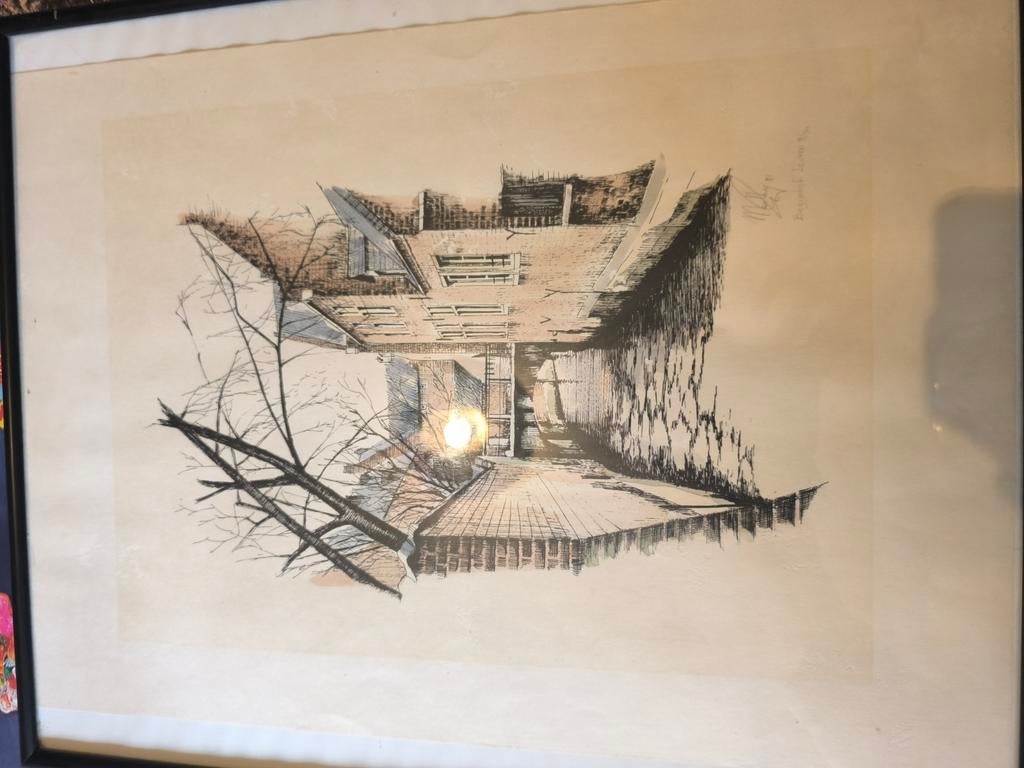 Begijnhof Leuven, Antiek en Kunst, Kunst | Tekeningen en Fotografie, Ophalen