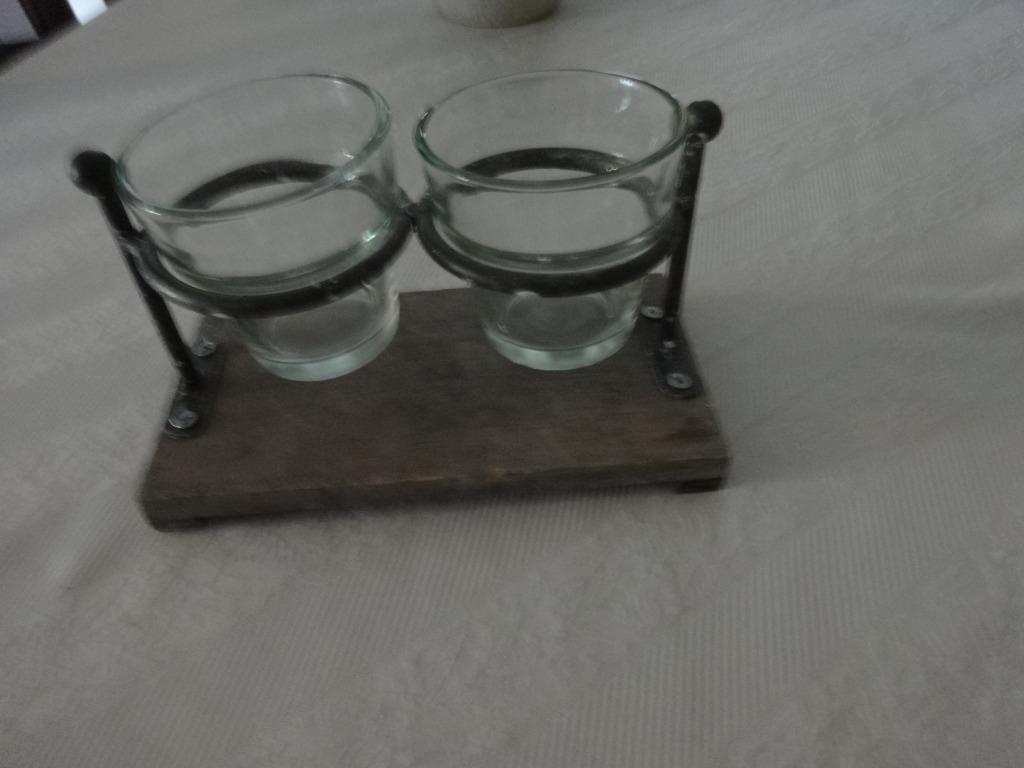 Pots de fleurs en verre avec support, Hobby & Loisirs créatifs, Enlèvement ou Envoi, Comme neuf