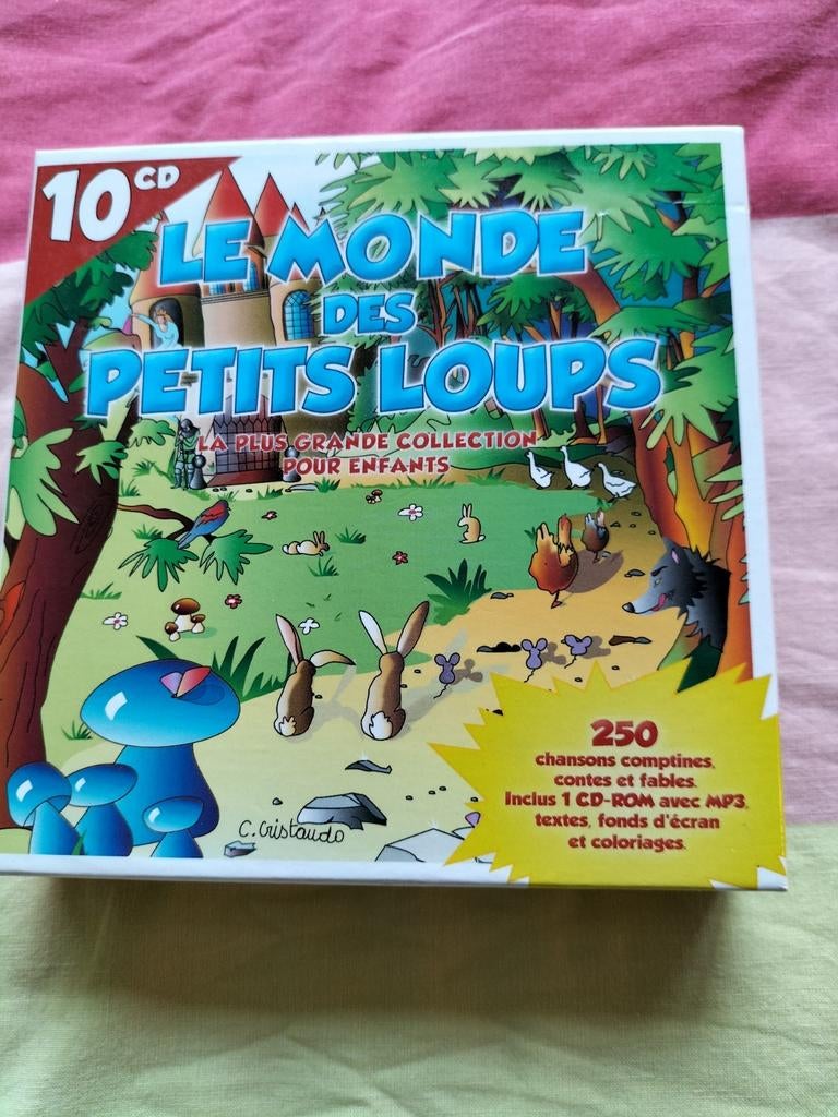 Le monde des petits loups, 10 cd's met kinderliedjes, Ophalen of Verzenden, Zo goed als nieuw