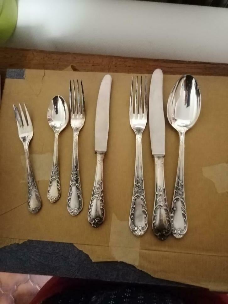 Gereserveerd : Antiek bestek in koffer, merk Solingen, Antiek en Kunst, Ophalen