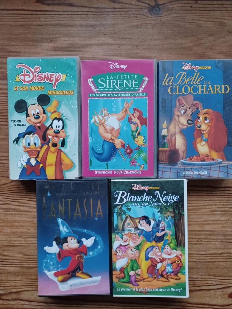 WaltDisney lot de cassettes vidéo originales
