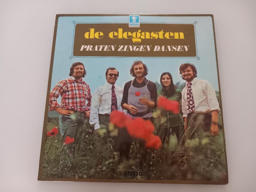 Vinyl LP De Elegasten Praten Zingen Dans Folk Folklore, Cd's en Dvd's, Vinyl | Nederlandstalig, Ophalen of Verzenden, Streekmuziek