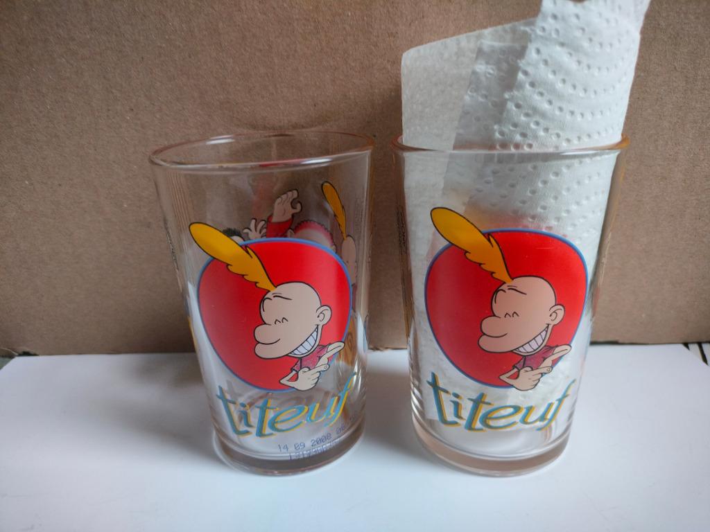 3 xglazen TITEUF Amora  (met origineel plastic deksel ) 2008, Verzenden, Zo goed als nieuw, Overige typen