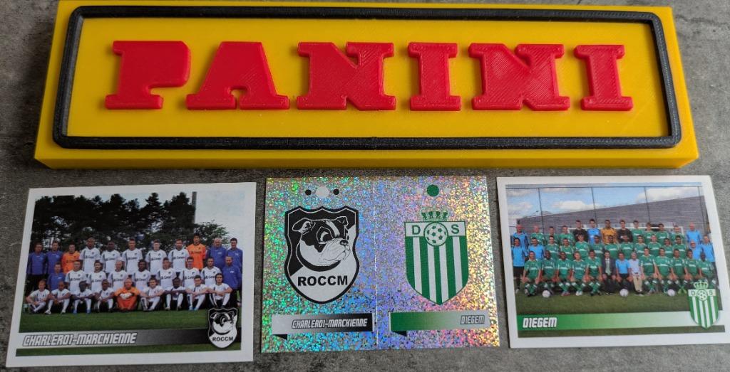 PANINI FOOTBALL 2011 3 X 529/530/1/532 CHARLEROI M/DIEGEM, Envoi, Neuf