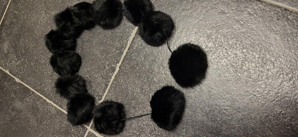 Sjaal uit echte bonten bollen gemaakt, Enlèvement ou Envoi, Comme neuf