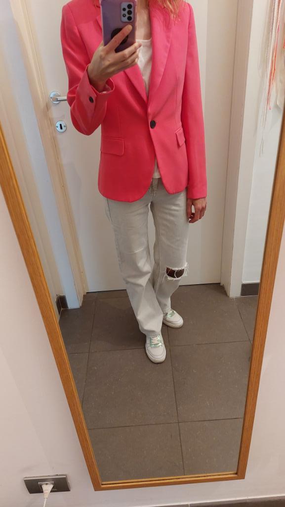 Nieuwe framboos roze (fuchsia) blazer - Zara, Zara, Nieuw, Ophalen of Verzenden, Jasje