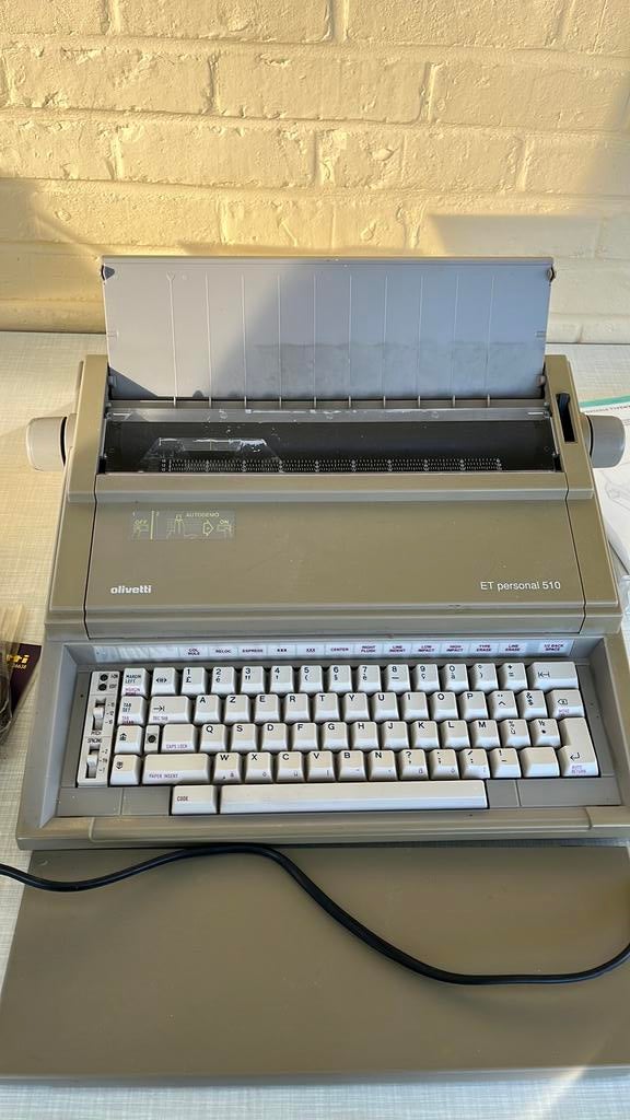 Olivetti typmachine personal 510, Ophalen, Gebruikt
