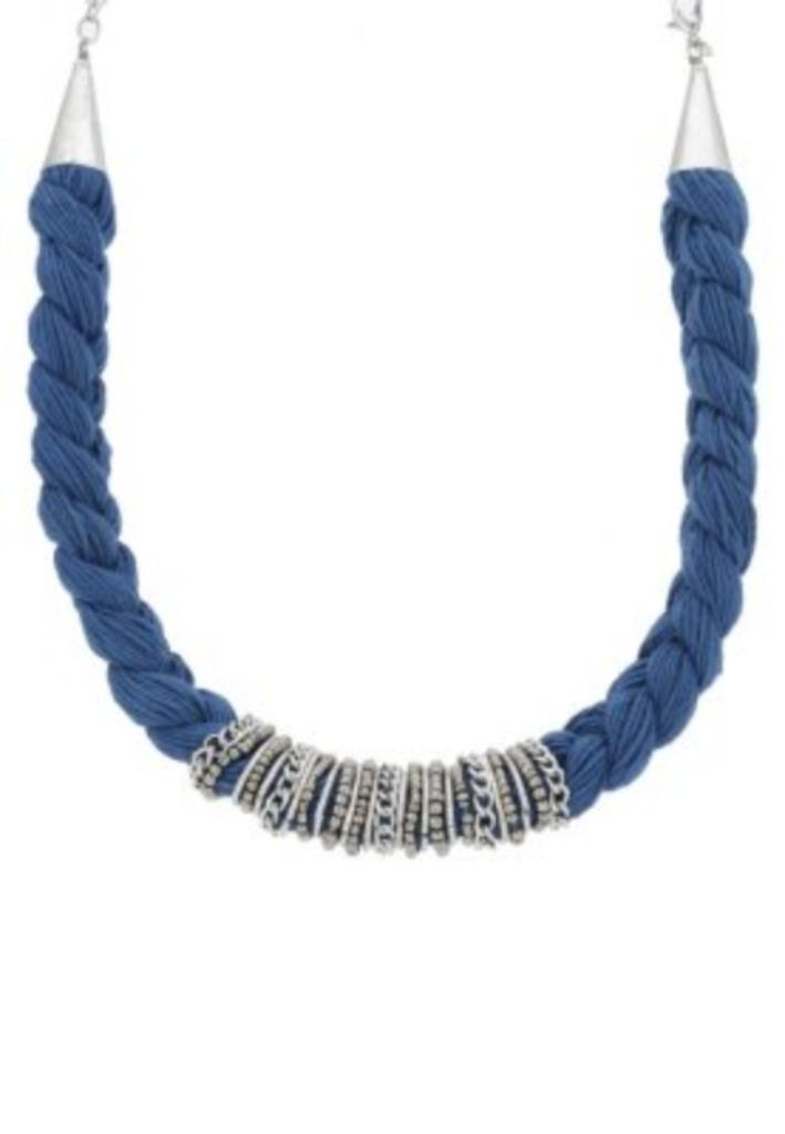 Collier ethnique Bleu/Arg ou Noir/or  NEUF, Bijoux, Sacs & Beauté, Enlèvement, Neuf, Bleu, Argent