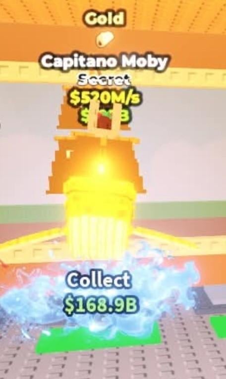 Steal a brainrot capitano moby gold 520