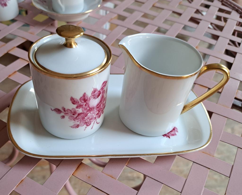 handbeschilderd roomstel Arzberg Germany, Antiek en Kunst, Ophalen