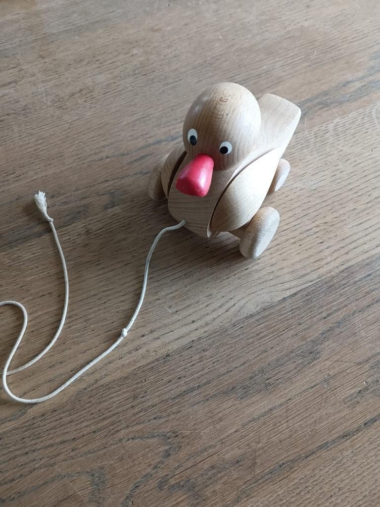 houten eend, Ophalen, Zo goed als nieuw, Rij- of Hobbelspeelgoed