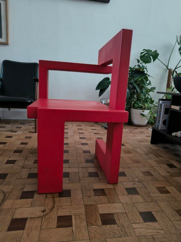 1963 Gerrit Rietveld Steltman stoel - Rood, Ophalen