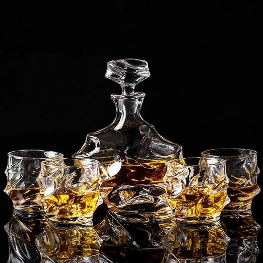 Carafe à carafe à whisky en cristal LIVRAISON RAPIDE ET GRAT, Envoi