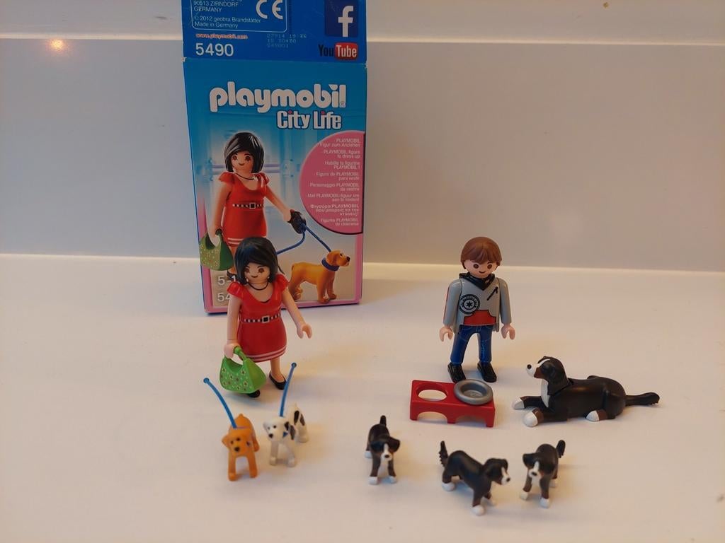 playmobil hondjes 5214+ 5490, Ophalen of Verzenden, Gebruikt