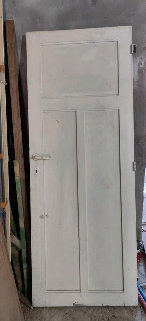 3 Porte en bois massif / 217,5cm x 83cm, Bricolage & Construction, Châssis & Portes coulissantes, Enlèvement, Comme neuf, Bois