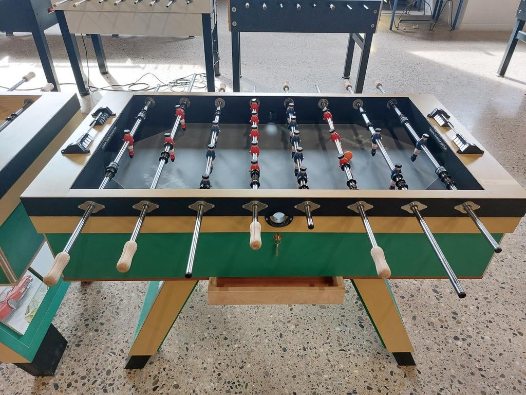 Tafelvoetbal / voetbaltafel / kicker Jupiter 7-ster, Ophalen, Zo goed als nieuw