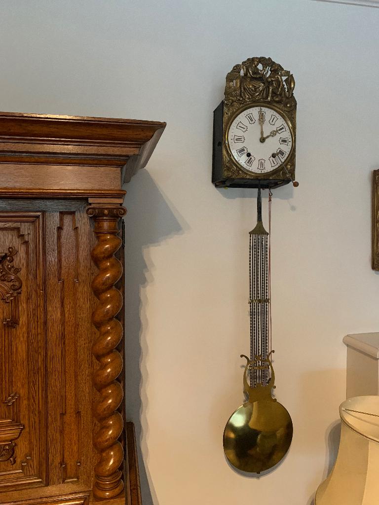 Vintage Franse wandklok, Ophalen