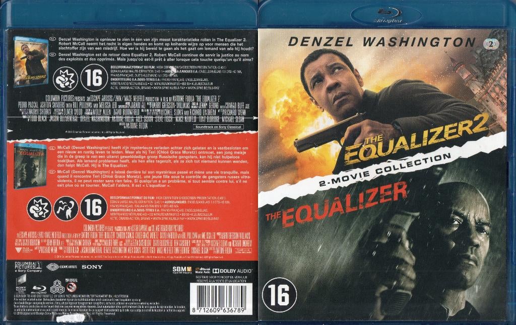 the equalizer 1 & 2 (2 blu-ray) neuf, Enlèvement ou Envoi, Comme neuf, Action, Coffret