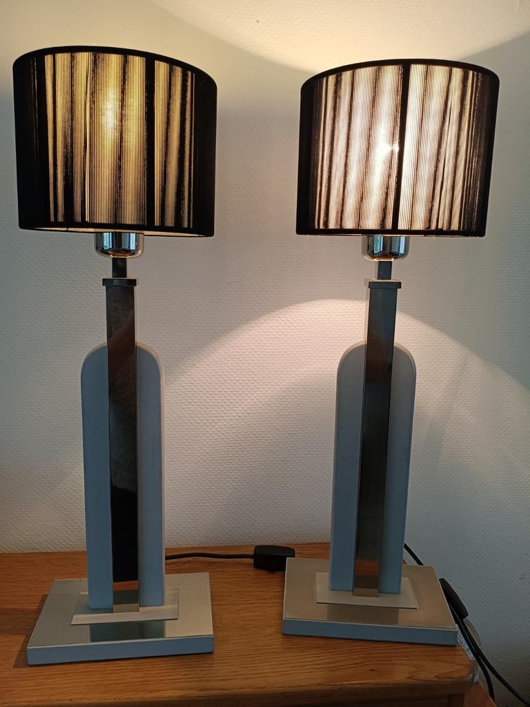 Lampes vintage 1970 marque Deknudt. Hauteur 60 cms, Maison & Meubles, Enlèvement ou Envoi, Comme neuf