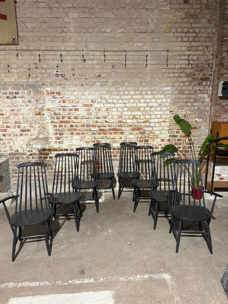 8 chaises scandinave vintage mikado bistro, Enlèvement