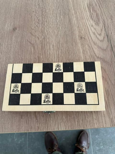 Leffe schaakspel, Ophalen of Verzenden, Gebruikt, Overige typen, Leffe