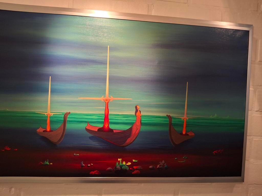 Modern schilderij op doek., Ophalen