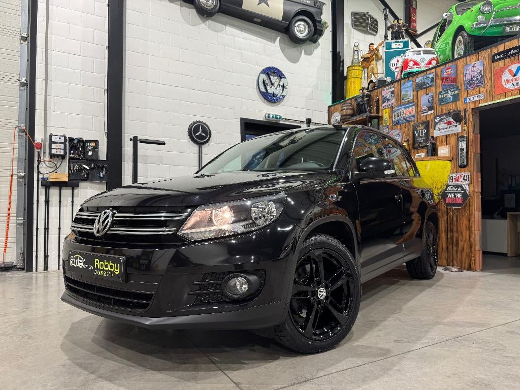volkswagen tiguan 1.4 benzine - topstaat - garantie -, Auto's, Volkswagen, Euro 5, Stof, Zwart, 4 cilinders